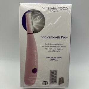 Michael Todd Beauty Sonicsmooth Pro+ Dermaplaning System w/LED SEALED